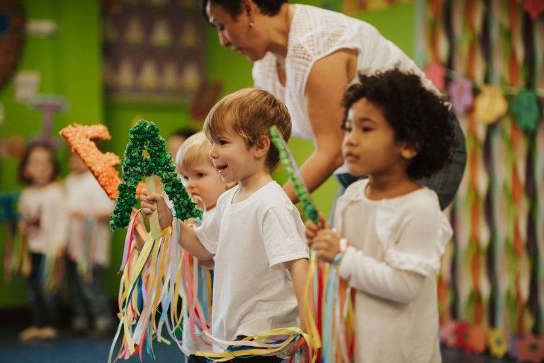 Preschool children at daycare