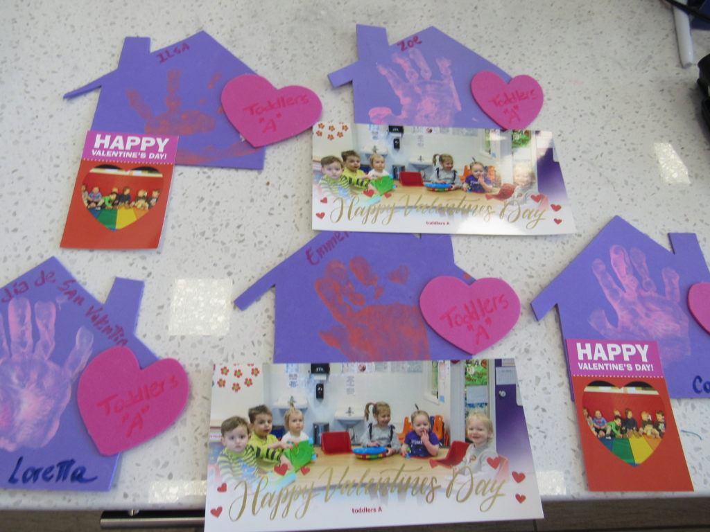 Valentine's made by Casa students. 