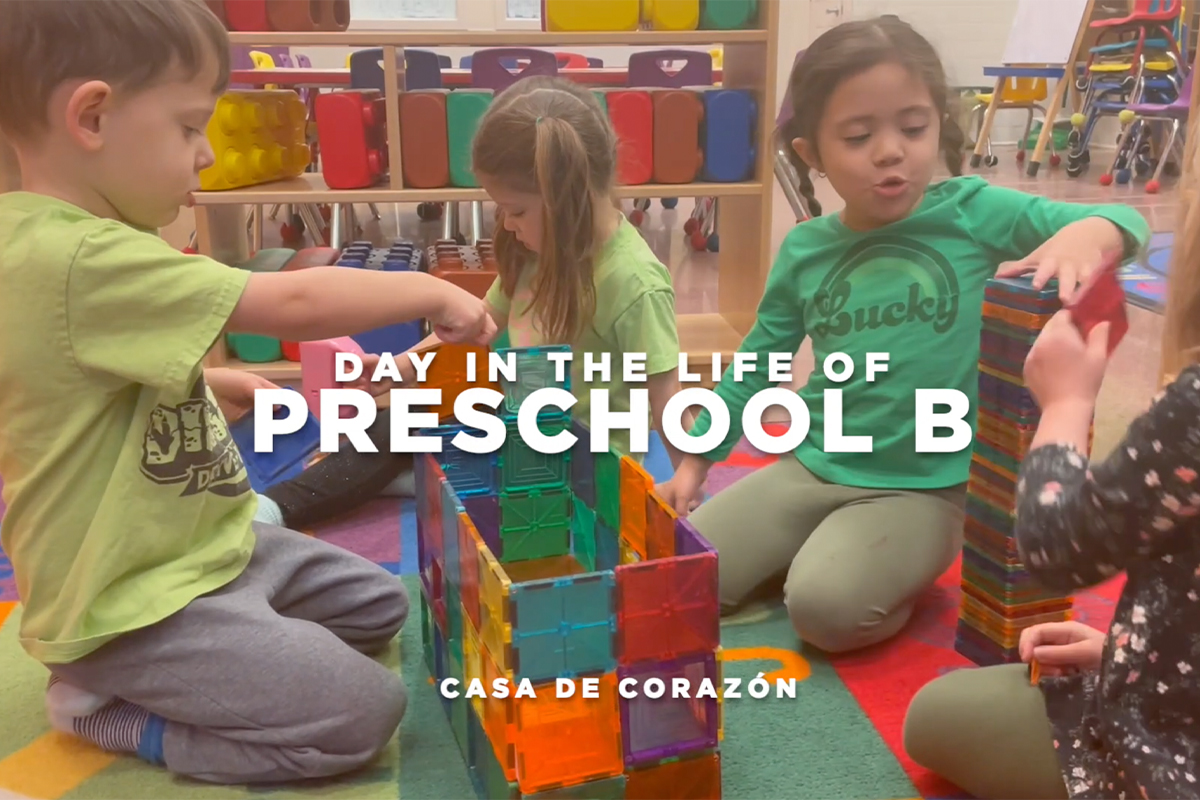 start to video of day in the life of preschool b at casa