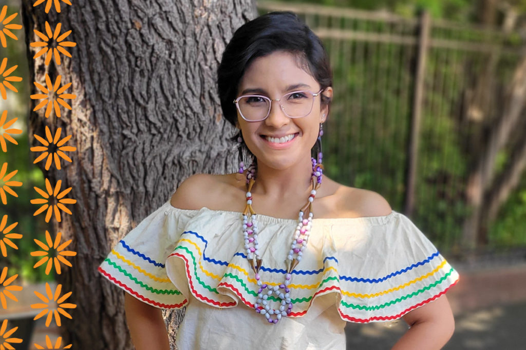 casa employee wearing traditional dress from Honduras